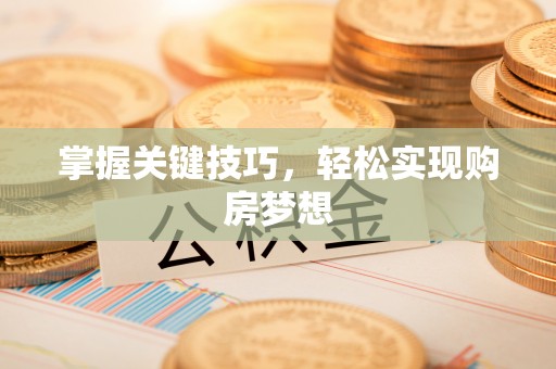 大肚掌握关键技巧，轻松实现购房梦想