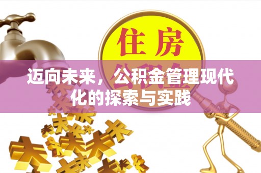 大肚迈向未来，公积金管理现代化的探索与实践