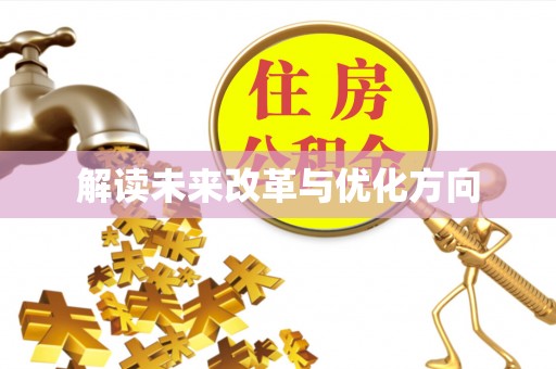 大肚解读未来改革与优化方向