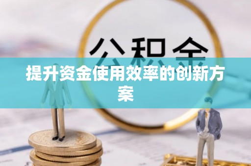 大肚提升资金使用效率的创新方案