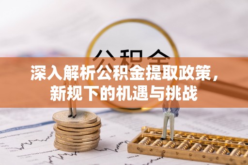 大肚深入解析公积金提取政策，新规下的机遇与挑战