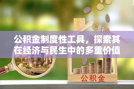 大肚公积金制度性工具，探索其在经济与民生中的多重价值