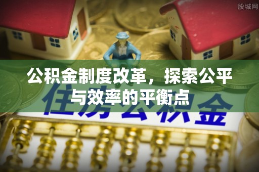 大肚公积金制度改革，探索公平与效率的平衡点