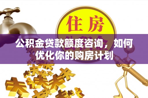 大肚公积金贷款额度咨询，如何优化你的购房计划