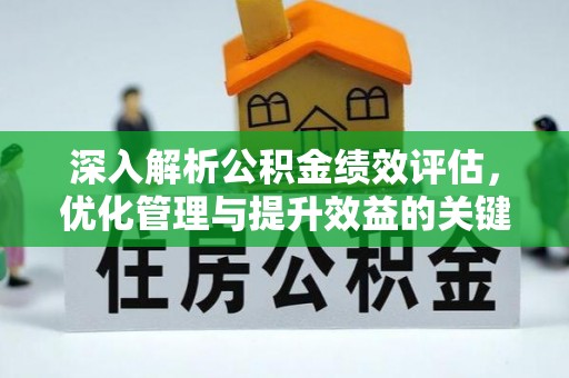 大肚深入解析公积金绩效评估，优化管理与提升效益的关键路径