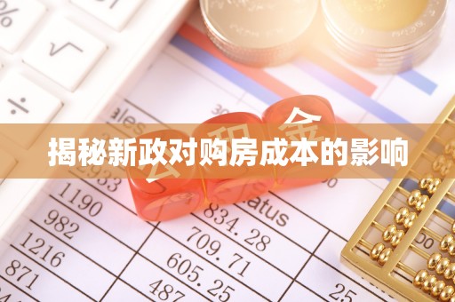 大肚揭秘新政对购房成本的影响